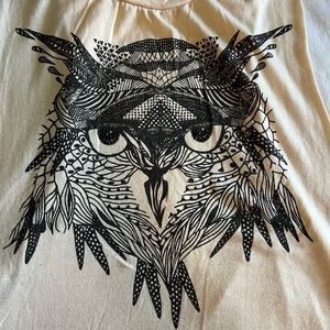 Wet Seal Owl Sexy Back Tank Large